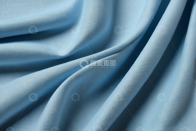 高清大图下载【趣麦麦图】浅蓝色织物纹理特写