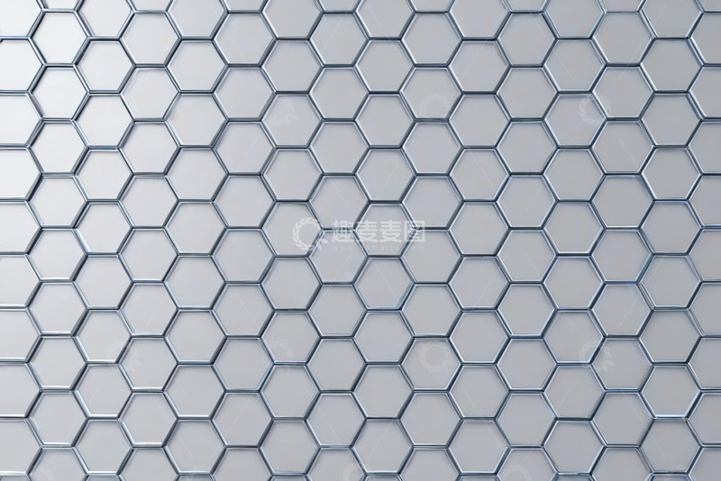 高清大图下载【趣麦麦图】六边形几何图案背景素材