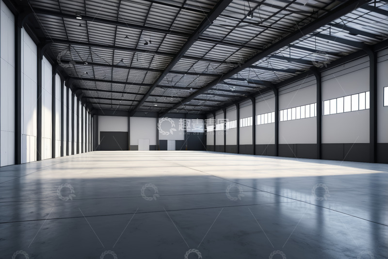 高清大图下载【趣麦麦图】空旷工业仓库室内空间