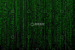 绿色数字矩阵背景素材