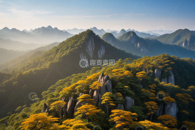 高清大图下载【趣麦麦图】山林全景自然风光