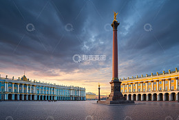 俄罗斯圣彼得堡广场建筑景观