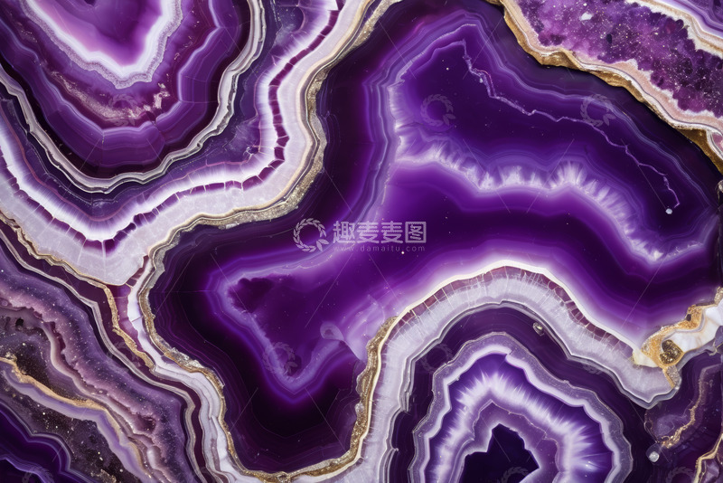 高清大图下载【趣麦麦图】紫色玛瑙纹理素材