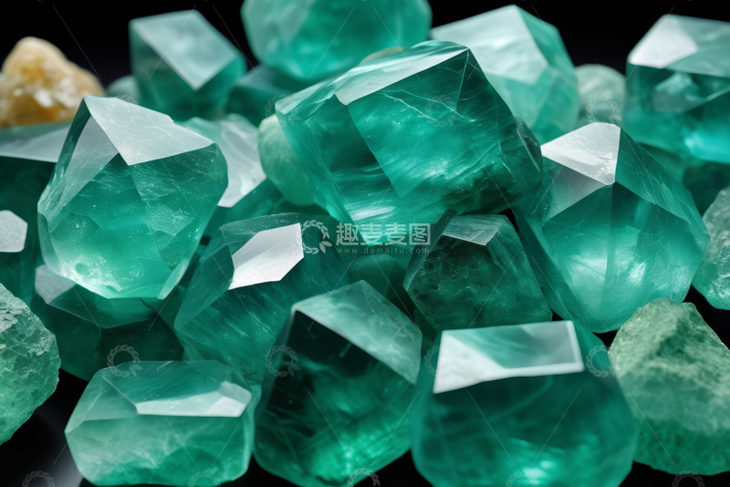 高清大图下载【趣麦麦图】绿色宝石特写素材