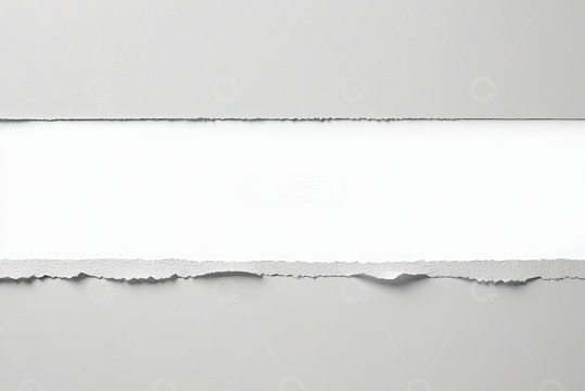 撕开的白色纸张纹理背景