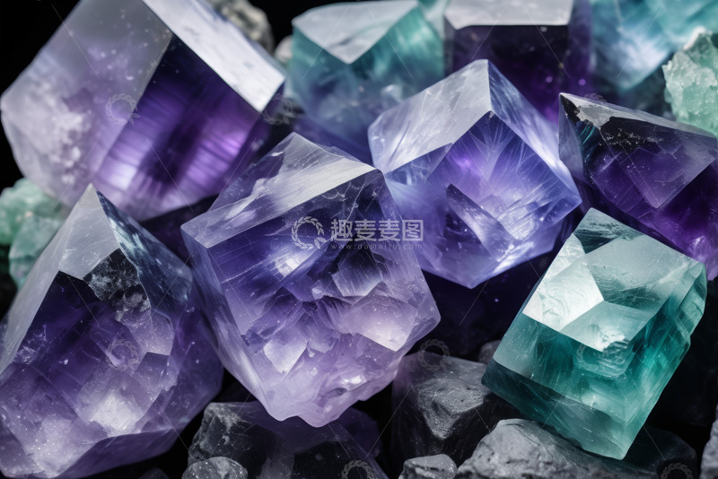 高清大图下载【趣麦麦图】多彩水晶宝石特写