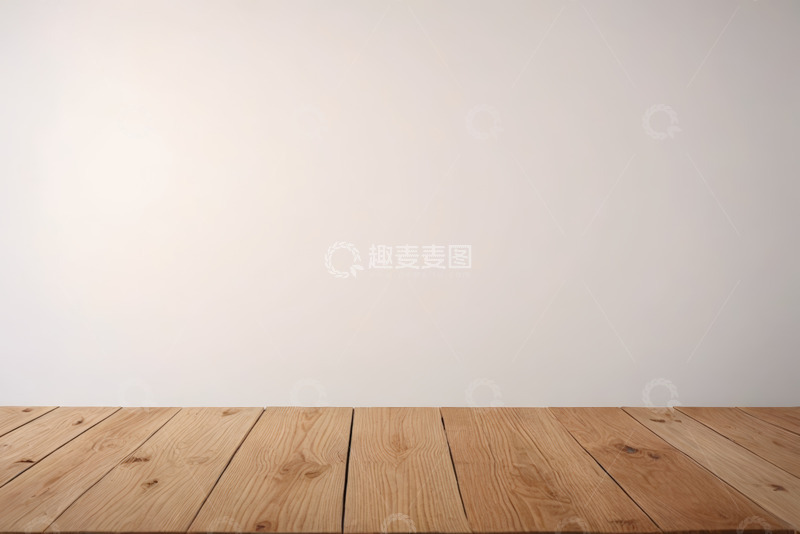 高清大图下载【趣麦麦图】浅色背景前的木质台面