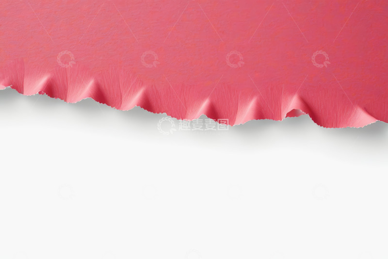 高清大图下载【趣麦麦图】红色纸张撕裂边缘纹理