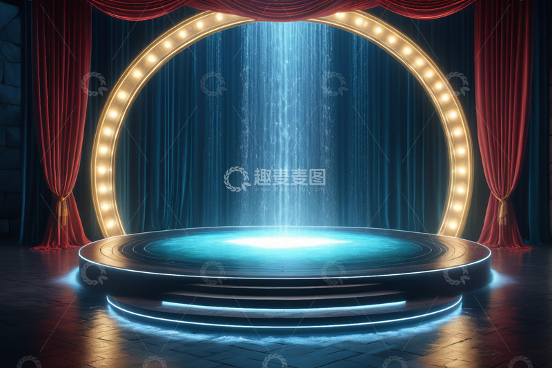 高清大图下载【趣麦麦图】带灯光特效的舞台场景