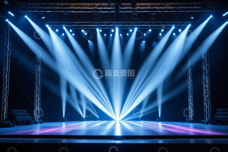 高清大图下载【趣麦麦图】舞台聚光灯效果场景
