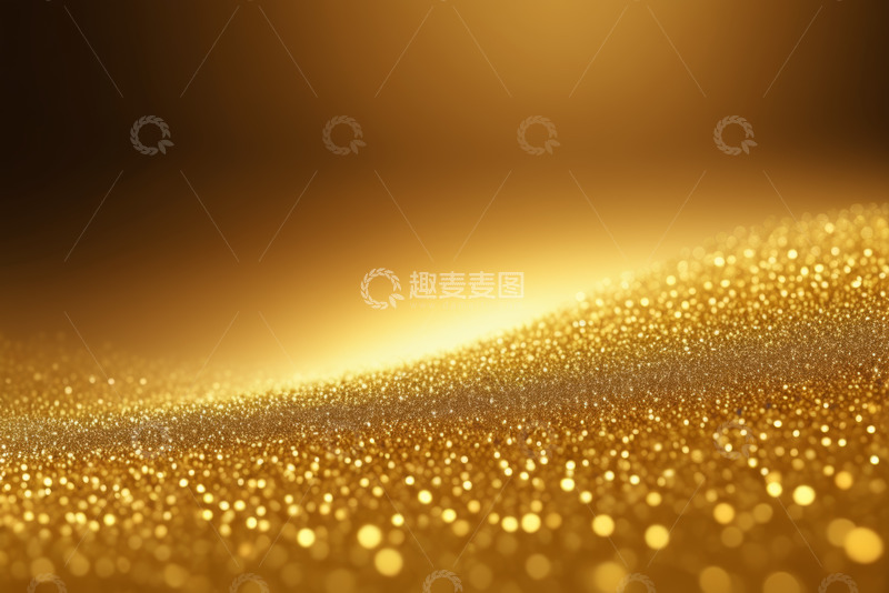 高清大图下载【趣麦麦图】金色粒子闪耀背景素材