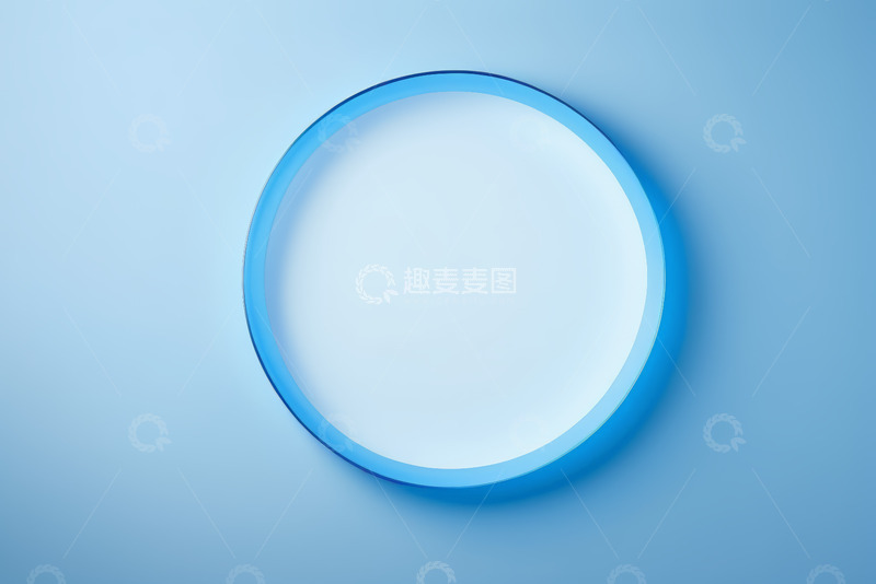 高清大图下载【趣麦麦图】蓝色圆形背景设计素材