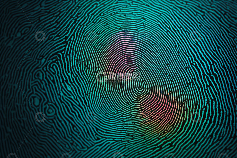 高清大图下载【趣麦麦图】彩色指纹特写素材