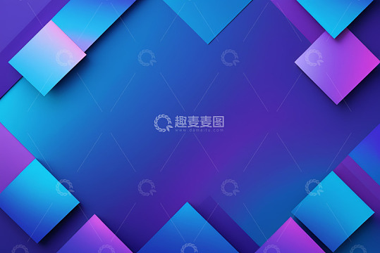 蓝紫色渐变几何图形背景