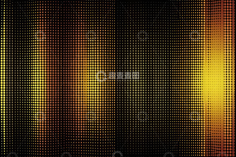 高清大图下载【趣麦麦图】金色渐变半色调点状背景