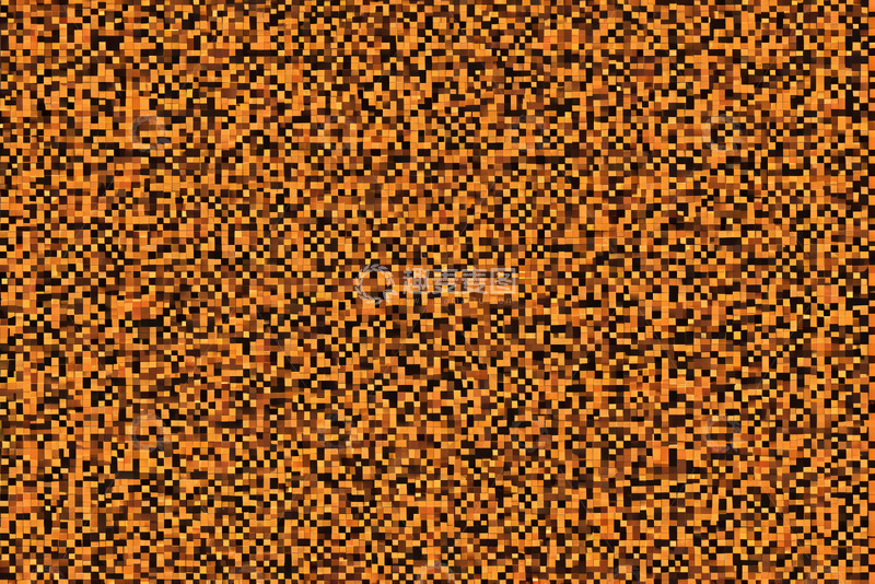 高清大图下载【趣麦麦图】橙棕色像素纹理背景