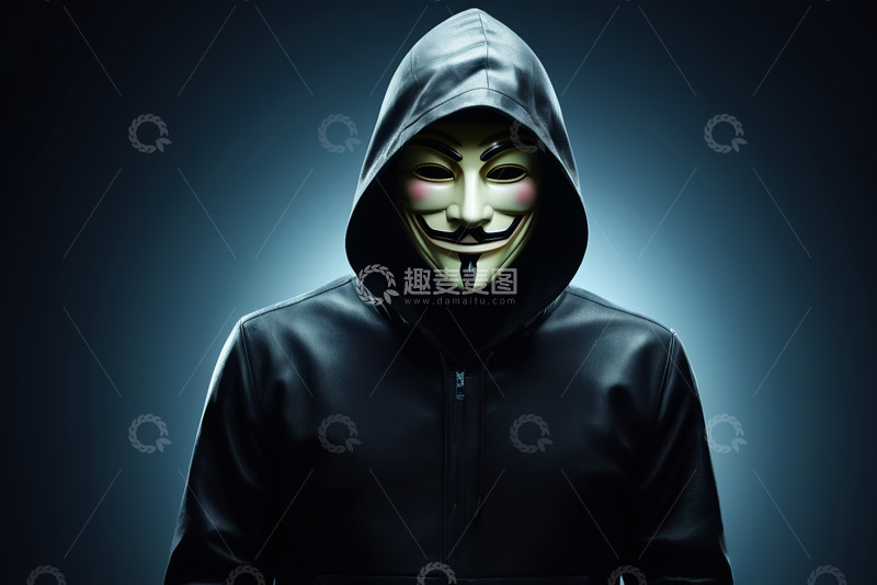 高清大图下载【趣麦麦图】戴盖伊&middot;福克斯面具的神秘人物