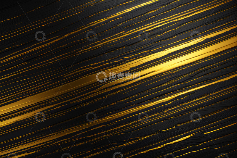 高清大图下载【趣麦麦图】黑金抽象线条背景素材
