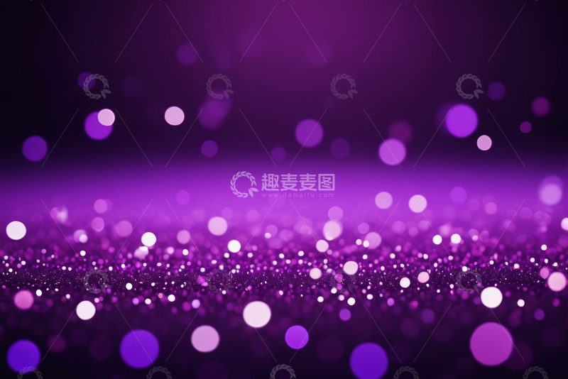高清大图下载【趣麦麦图】紫色光斑梦幻背景