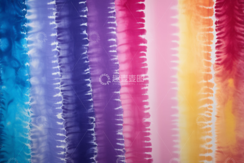 高清大图下载【趣麦麦图】多彩扎染布料纹理图案