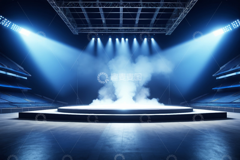 高清大图下载【趣麦麦图】聚光灯下的舞台场景