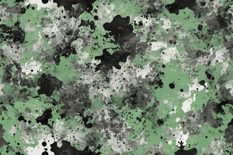 高清大图下载【趣麦麦图】绿色迷彩图案背景素材