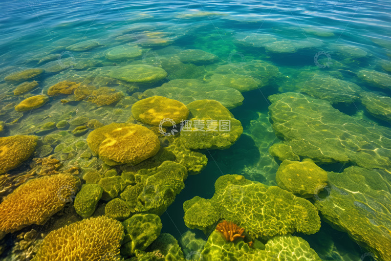 高清大图下载【趣麦麦图】水下多彩珊瑚景观