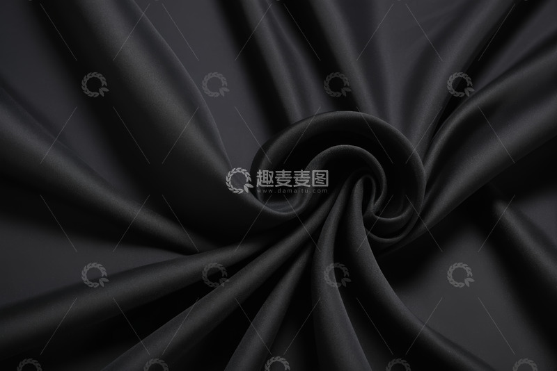 高清大图下载【趣麦麦图】黑色织物纹理特写