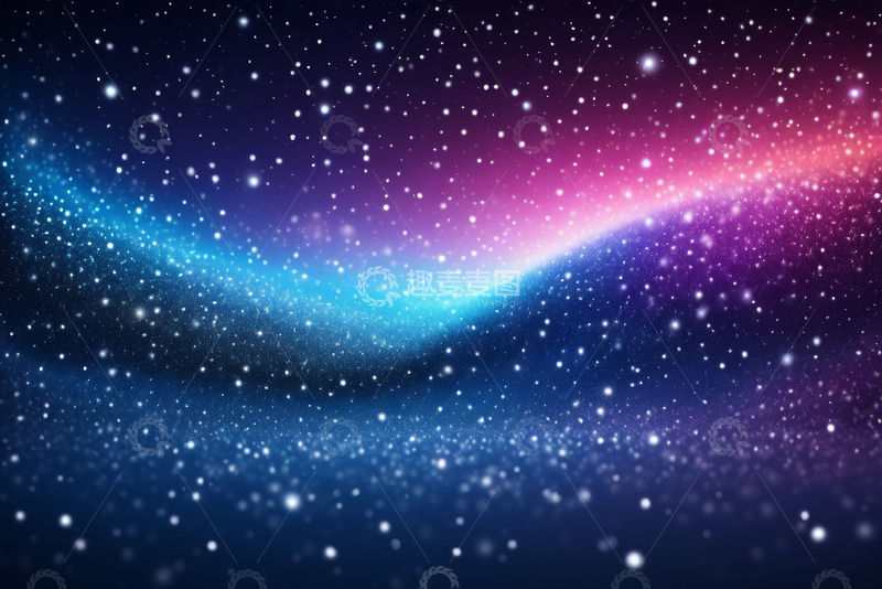 高清大图下载【趣麦麦图】梦幻星空背景粒子动态素材