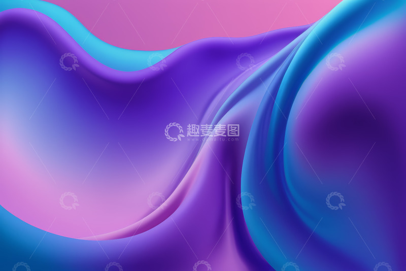 高清大图下载【趣麦麦图】渐变色彩流动抽象背景
