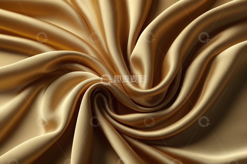 高清大图下载【趣麦麦图】金色丝绸纹理特写