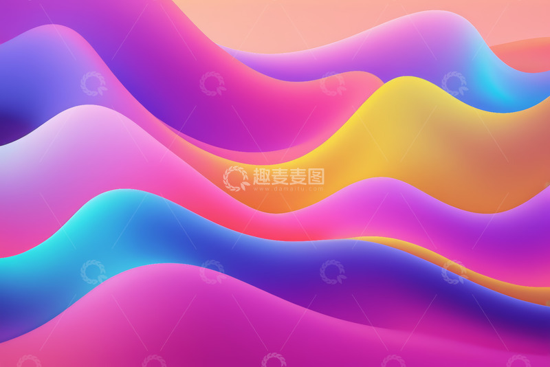 高清大图下载【趣麦麦图】渐变色彩抽象背景图