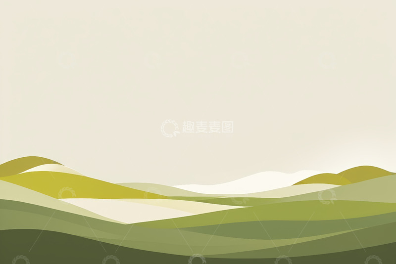 高清大图下载【趣麦麦图】简约风格山丘景观