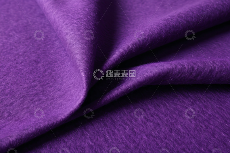 高清大图下载【趣麦麦图】紫色织物纹理特写