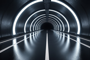 未来感科技隧道通道场景