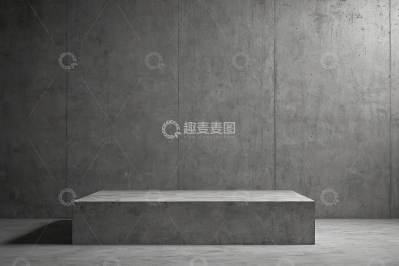 高清大图下载【趣麦麦图】混凝土平台与水泥墙面背景
