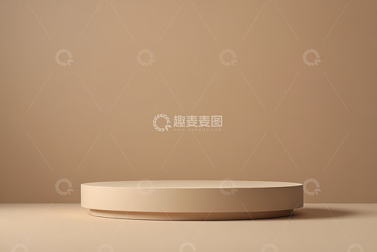米色圆形产品展示台
