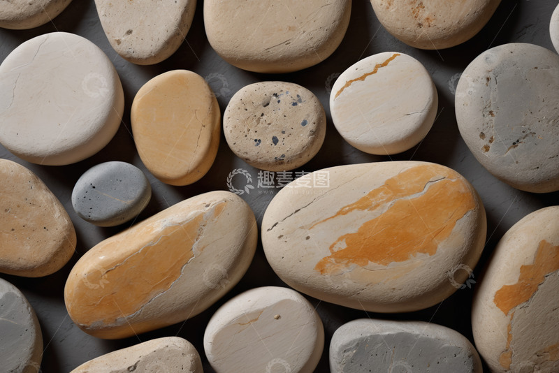 高清大图下载【趣麦麦图】多彩鹅卵石特写