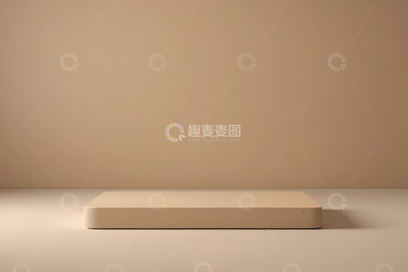 高清大图下载【趣麦麦图】米色展示台简约背景素材