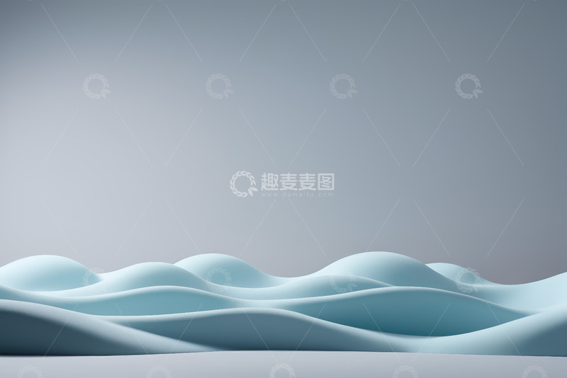 高清大图下载【趣麦麦图】浅蓝色抽象波浪背景