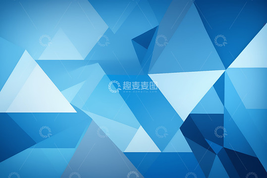 蓝色多边形图案背景