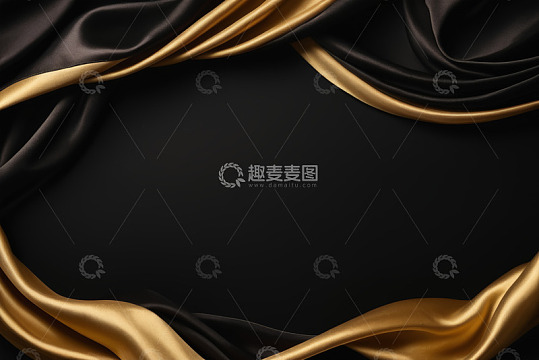 黑金绸缎质感背景