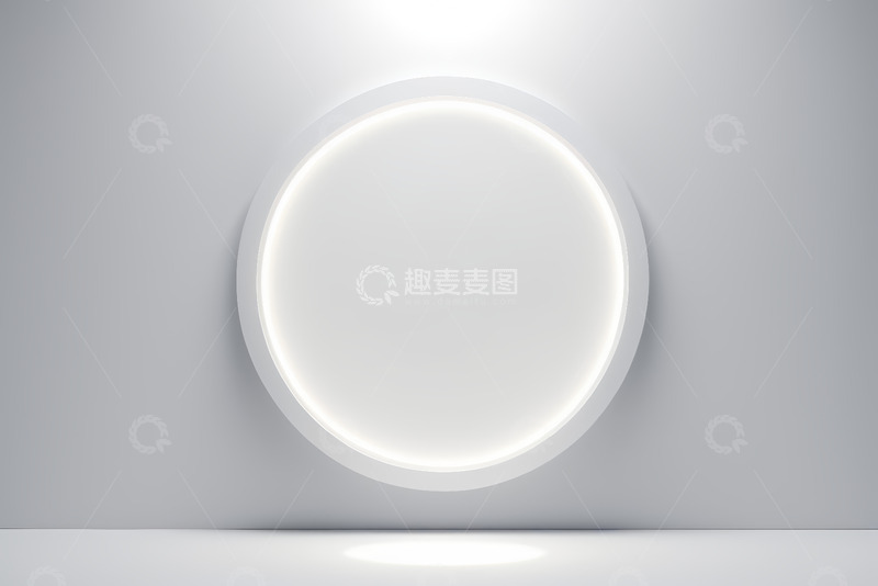 高清大图下载【趣麦麦图】现代简约圆形背景展示场景