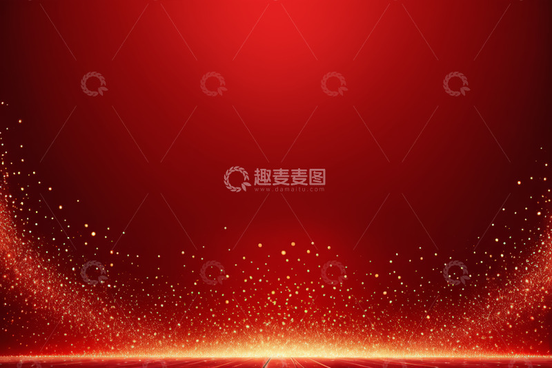 高清大图下载【趣麦麦图】红色粒子背景素材