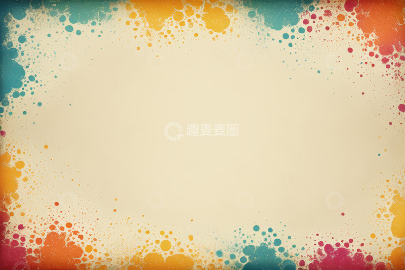 高清大图下载【趣麦麦图】多彩泼墨风格背景图