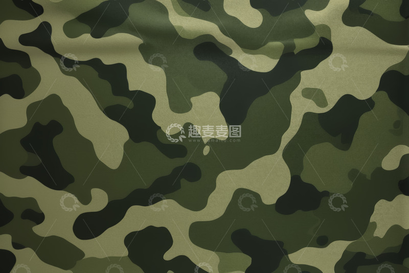 高清大图下载【趣麦麦图】绿色迷彩图案背景