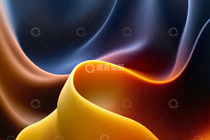 高清大图下载【趣麦麦图】抽象动感色彩波浪背景