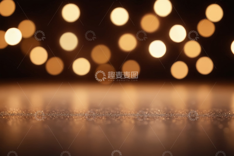 高清大图下载【趣麦麦图】金色光斑背景的闪亮地面