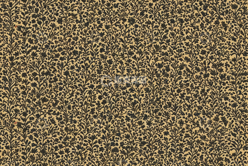 高清大图下载【趣麦麦图】复古花卉图案背景