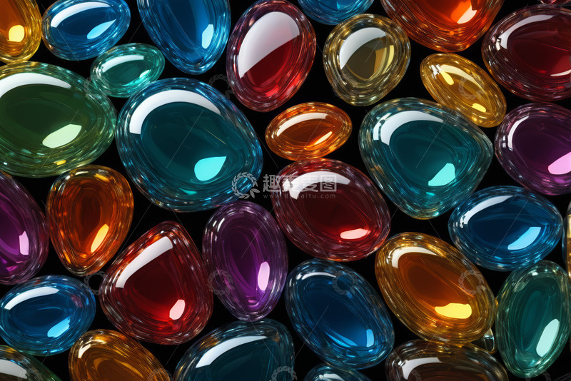 高清大图下载【趣麦麦图】多彩宝石微距特写素材
